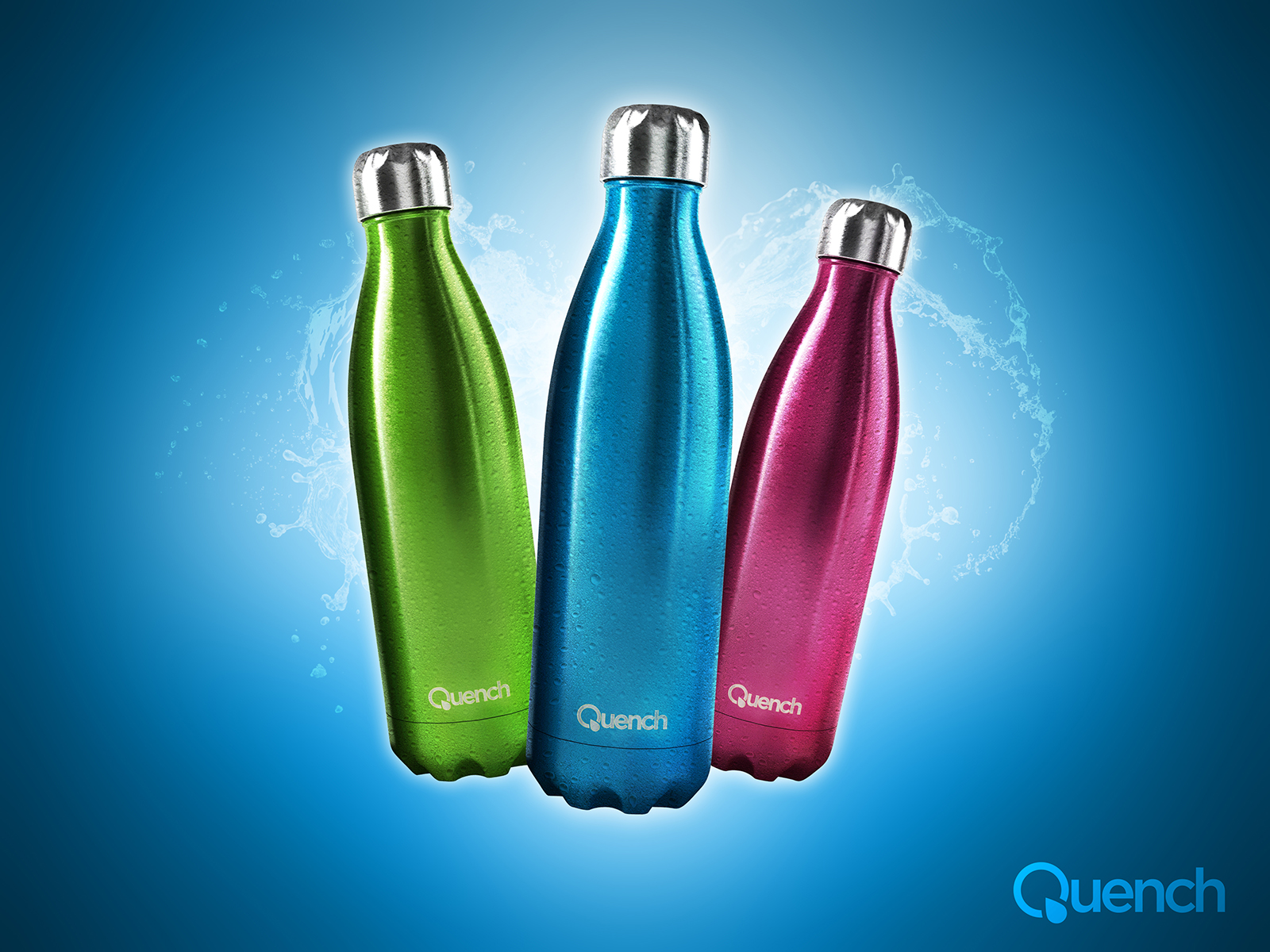 Quench – Metallic Water Bottle-1